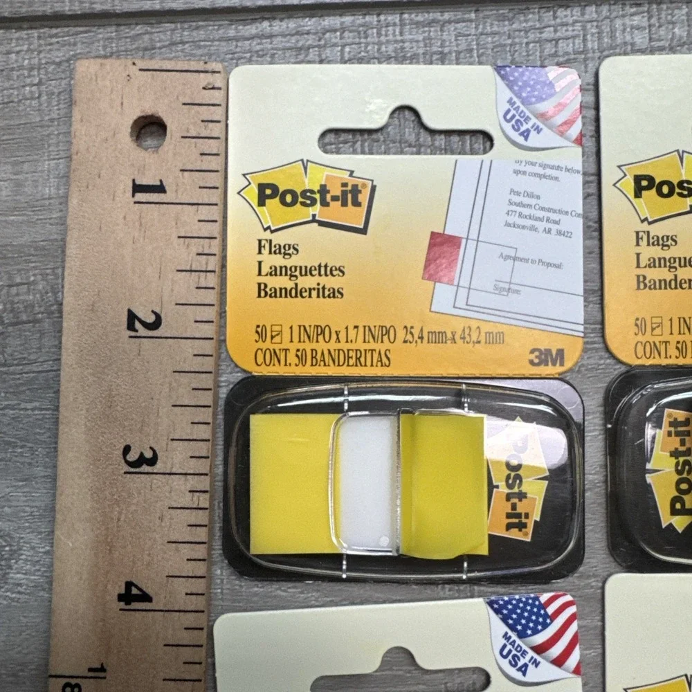 24 Pack - Post-it Standard Page Flags in Dispenser Yellow 1